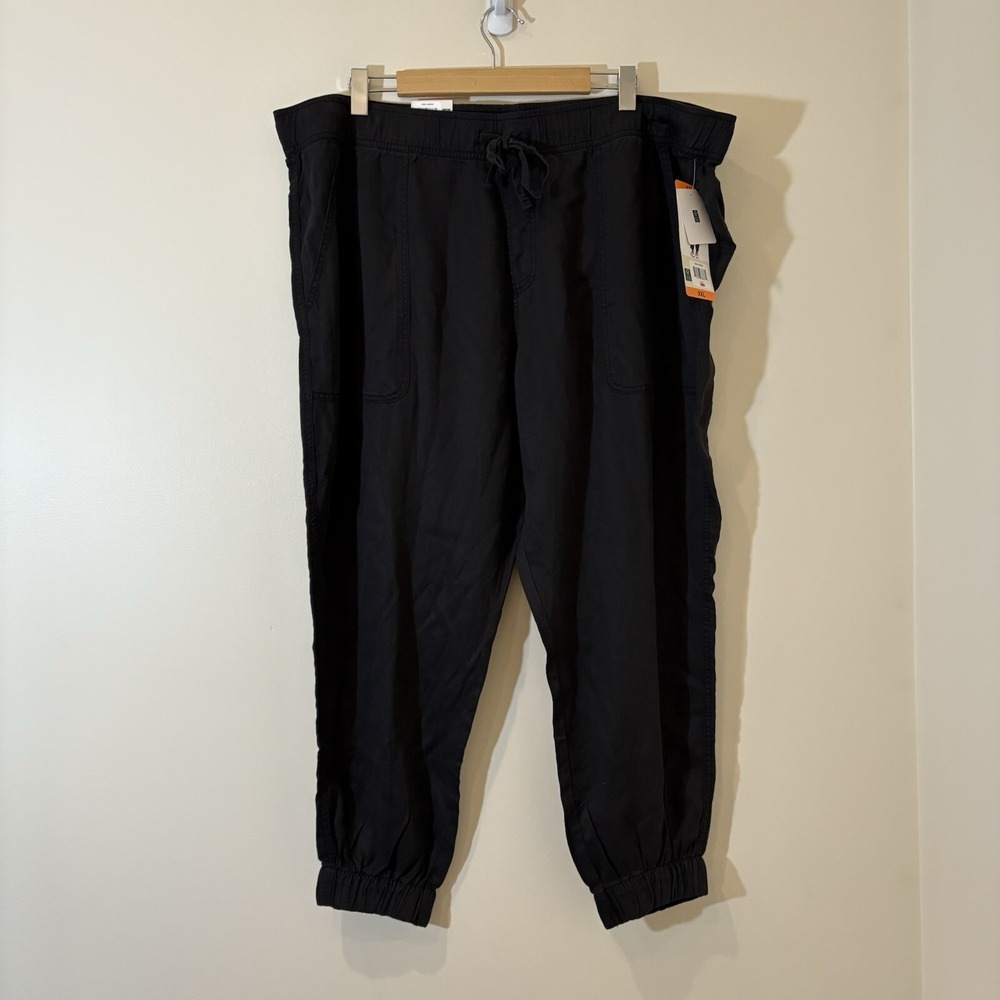 Orvis Womens Tencel Joggers XXL Black Capsule Minimalist Relaxed Comfort